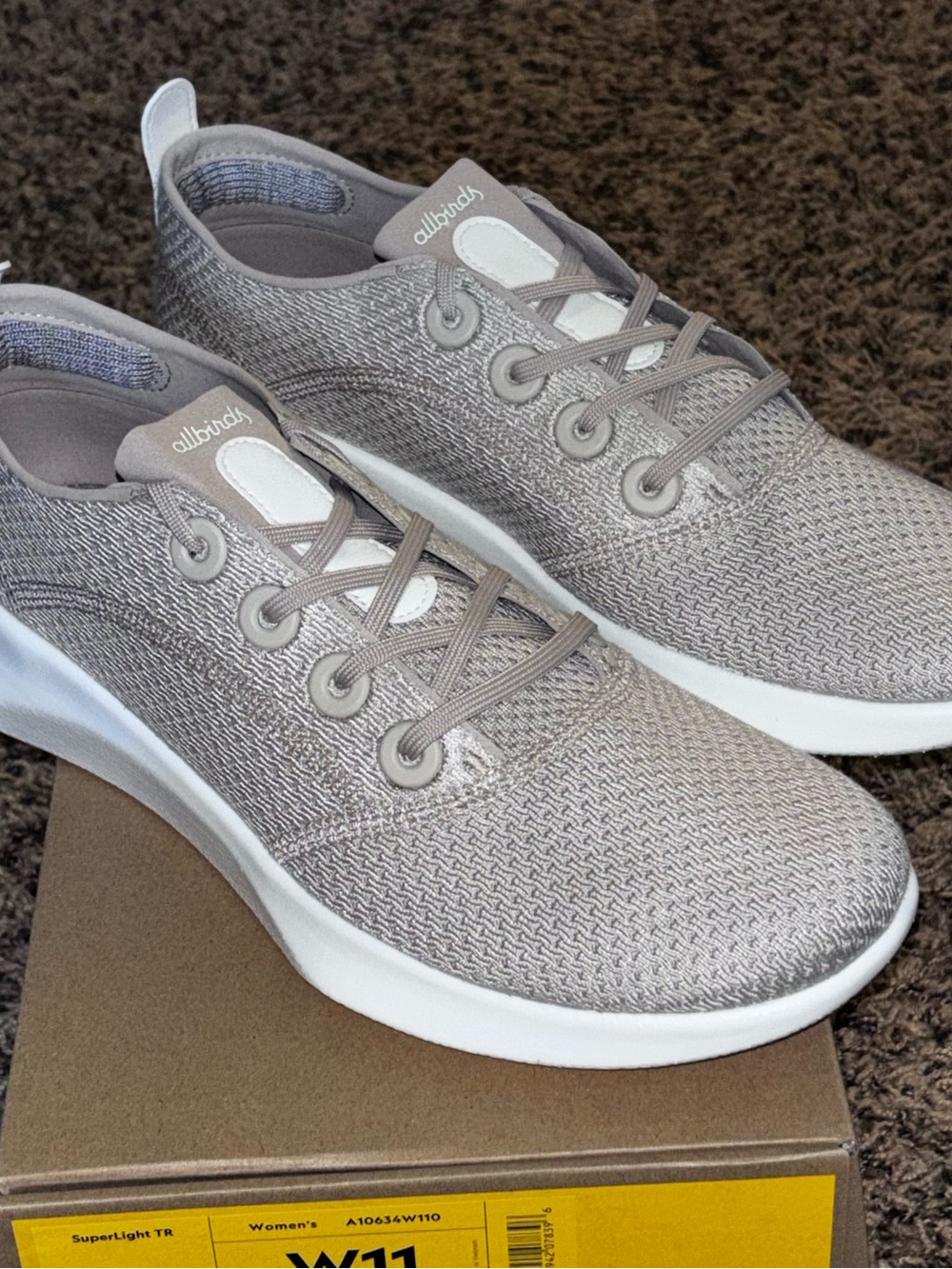 Allbirds Womens SuperLight TR Tree Runner Sneakers Rugged Beige Sz 11 A10634W110